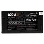 GAMEMAX RPG Rampage 800W PSU, 140mm Ultra Silent Fan, 80 PLUS Bronze, Non Modular, Flat Black Cables, Japanese TK Main Capacitor Fitted - Image 8