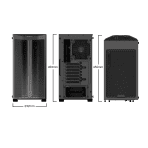 be quiet! Pure Base 500 FX Case, Black, Mid Tower, 1 x USB 3.2 Gen 1 Type-A / 1 x USB 3.2 Gen 2 Type-C, Tempered Glass Side Window Panels, 4 x Light Wings Addressable RGB PWM Fans Included, ARGB LED Lighting Front Mesh Panel - Image 8