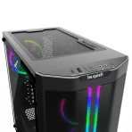 be quiet! Pure Base 500 FX Case, Black, Mid Tower, 1 x USB 3.2 Gen 1 Type-A / 1 x USB 3.2 Gen 2 Type-C, Tempered Glass Side Window Panels, 4 x Light Wings Addressable RGB PWM Fans Included, ARGB LED Lighting Front Mesh Panel - Image 4