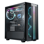 be quiet! Pure Base 500 FX Case, Black, Mid Tower, 1 x USB 3.2 Gen 1 Type-A / 1 x USB 3.2 Gen 2 Type-C, Tempered Glass Side Window Panels, 4 x Light Wings Addressable RGB PWM Fans Included, ARGB LED Lighting Front Mesh Panel - Image 2