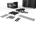 be quiet! Pure Base 500 FX Case, Black, Mid Tower, 1 x USB 3.2 Gen 1 Type-A / 1 x USB 3.2 Gen 2 Type-C, Tempered Glass Side Window Panels, 4 x Light Wings Addressable RGB PWM Fans Included, ARGB LED Lighting Front Mesh Panel - Image 6