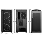be quiet! Shadow Base 800 FX ARGB Black Mid Tower Chassis, Addressable RGB LEDs, 4x 140mm Fans, mITX/mATX/ATX/EATX - Image 5