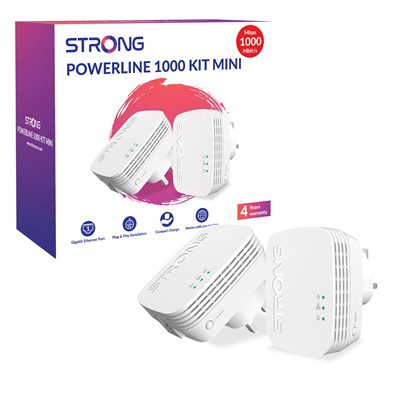 Strong POWERL1000DUOMINIUK AV1000 Mini Powerline Kit (2 Pack)