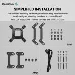 DeepCool Mystique 240 CPU Cooler, Personalized Cooling with 2.8" TFT LCD Screen and Enhanced Pump Performance, 5 year warranty - Image 6