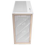 Antec FLUX Mid Tower PC Case - Tempered Glass, White/Wood, 5 PWM Fans, USB-C, E-ATX/ATX/mATX/ITX Compatibility - Image 8