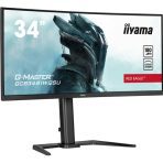 iiyama G-MASTER Red Eagle GCB3481WQSU-B1 34 inch Ultra-Wide Curved Gaming Monitor, 3440 x 1440, 0.3ms, HDMI, DisplayPort, USB Hub, Freesync, 180Hz, Speakers, Black, Internal PSU, Height Adjustable, VESA - Image 11