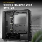 ANTEC P20CE Case, E-ATX Gaming, Black, Mid Tower, 2 x USB 3.0 / Type-C 3.2 Gen 2 x 1, E-ATX, ATX, Micro-ATX, ITX - Image 4