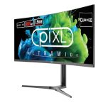 piXL CM34C7 34 Inch Ultrawide Curved Gaming Monitor, 165Hz, 1.5ms Response Time, 3440x1440 Resolution, HDMI, DisplayPort, USB-C, USB-B, USB-A x 2, Audio, R1500 Curve, Height Adjustable, 3 Year Warranty - Image 2