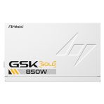 Antec GSK ATX3.1 850W Power Supply, White,80 PLUS Gold, Full Modular, PCIe 5.1, JP Capacitors, Silent FDB Fan, CircuitShield Protection - Image 6
