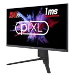piXL CM27F10 27 Inch Frameless Gaming Monitor, Widescreen LCD Panel, Full HD 1920x1080, 1ms Response Time, 165Hz Refresh, Display Port / HDMI, 16.7 Million Colour Support, VESA Wall Mount, Black Finish - Image 2