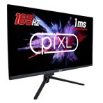 piXL CM27F10 27 Inch Frameless Gaming Monitor, Widescreen LCD Panel, Full HD 1920x1080, 1ms Response Time, 165Hz Refresh, Display Port / HDMI, 16.7 Million Colour Support, VESA Wall Mount, Black Finish - Image 3