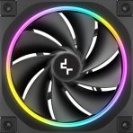 DeepCool FL12 120mm PWM 3 Pack Reverse Fan - High Performance, Low Noise, Fluid Dynamic Bearing, 36 ARGB LEDs, 500-2150 RPM, 55 CFM Airflow, 4-Pin PWM Control - Image 4