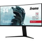 iiyama G-Master Red Eagle Curved Gaming Monitor, GCB3484WQSU-B1, 34 Inch, Black, 3440 x 1440, 0.4ms, 180hz, FreeSync, HDMI, Display Port, USB-Hub, Height Adjustable, Swivel, VESA - Image 4