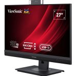Viewsonic (VG2757V-2K) 27 Inch QHD 100Hz Video Conferencing Docking Monitor with Windows Hello and Zoom Certified Pop-up Webcam and 5W speakers - Image 3