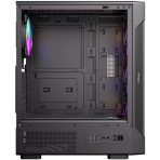 Antec VX320 ARGB Mid-Tower Gaming PC Case - Pre-Installed 4 x 120mm ARGB Fans, Tempered Glass Side Panel, High-Airflow Mesh Front - ATX/Micro-ATX/ITX - Image 8