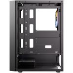 Antec AX27 RGB Elite Mid-Tower Gaming PC Case with Tempered Glass, Full Mesh Front Panel, 4 Pre-installed 120mm Fixed-RGB Fans, ATX/Micro-ATX/ITX Compatible, Black - Image 5