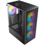 Antec AX27 RGB Elite Mid-Tower Gaming PC Case with Tempered Glass, Full Mesh Front Panel, 4 Pre-installed 120mm Fixed-RGB Fans, ATX/Micro-ATX/ITX Compatible, Black - Image 10