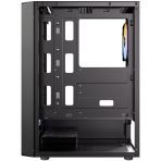 Antec AX26 RGB Elite Mid-Tower Gaming PC Case - Pre-Installed 4 x 120mm Fixed-RGB Fans, Tempered Glass Side Panel, High-Airflow Mesh Front - ATX/Micro-ATX/ITX - Image 5
