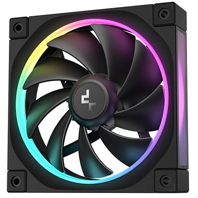 DeepCool FL12 120mm PWM Fan - High Performance, Low Noise, Fluid Dynamic Bearing, 36 ARGB LEDs, 500-2150 RPM, 55 CFM Airflow, 4-Pin PWM Control
