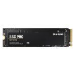 Samsung 980 (MZ-V8V1T0BW) 1TB NVMe SSD, M.2 Interface, PCIe Gen3, 2280, Read 3500MB/s, Write 3000MB/s, 5 Year Warranty
