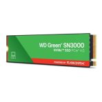 WD Green SN3000 (WDS200T4G0E-00CPS0) 2TB NVMe SSD, M.2 Interface, PCIe Gen4, 2280, Read 5000MB/s, Write 4200MB/s, 3 YearLimited Warranty