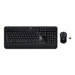 Logitech K540e Advanced Combo Wireless Keyboard and 3 Button Ambidextrous Scroll Mouse Unified Nano USB