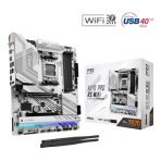 ASRock X870 PRO RS WIFI AMD AM5 Socket Motherboard, ATX, 4x DDR5 Slots, 3x M.2 Sockets, Fitted I/O Shield, 2.5GbE LAN, Wi-Fi 7, 1x HDMI Port / 2x USB-C (USB4)