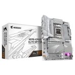 Gigabyte X870 AORUS ELITE WIFI7 ICE AMD AM5 Socket Motherboard, ATX, 4x DDR5 Slots, 4x M.2 Sockets, Fitted I/O Shield, 2.5GbE LAN, Wi-Fi 7, 1x HDMI Port / 2x USB-C (USB4)