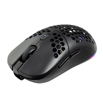 Tecware Pulse Elite Lightweight RGB Wireless Gaming Mouse with Interchangeable Black & White Honeycomb Shells included