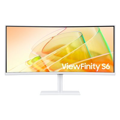 Samsung 34-Inch Curved ViewFinity USB-C Monitor, LS34C650TAU, UWQHD, 100Hz, Freesync, 5ms, HDMI, DisplayPort, USB-Hub, Ethernet, Height Adjust, VESA, Speakers