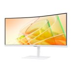 Samsung 34-Inch Curved ViewFinity USB-C Monitor, LS34C650TAU, UWQHD, 100Hz, Freesync, 5ms, HDMI, DisplayPort, USB-Hub, Ethernet, Height Adjust, VESA, Speakers - Image 4