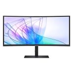 Samsung ViewFinity S6 S34C652VAU - S65VC Series 34 inch Ultra WQHD Curved Monitor, 3440x1440, 100Hz, 350cd/m, 5 ms, HDMI, DisplayPort, USB-C, USB Hub, KVM, Freesync, Height Adjustable, Webcam, Speaker - Image 3