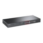 TP-Link TL-SL1218MP 16-Port Metal 10/100Mbps + 2-Port Gigabit Unmanaged PoE Switch (192W) - Image 3